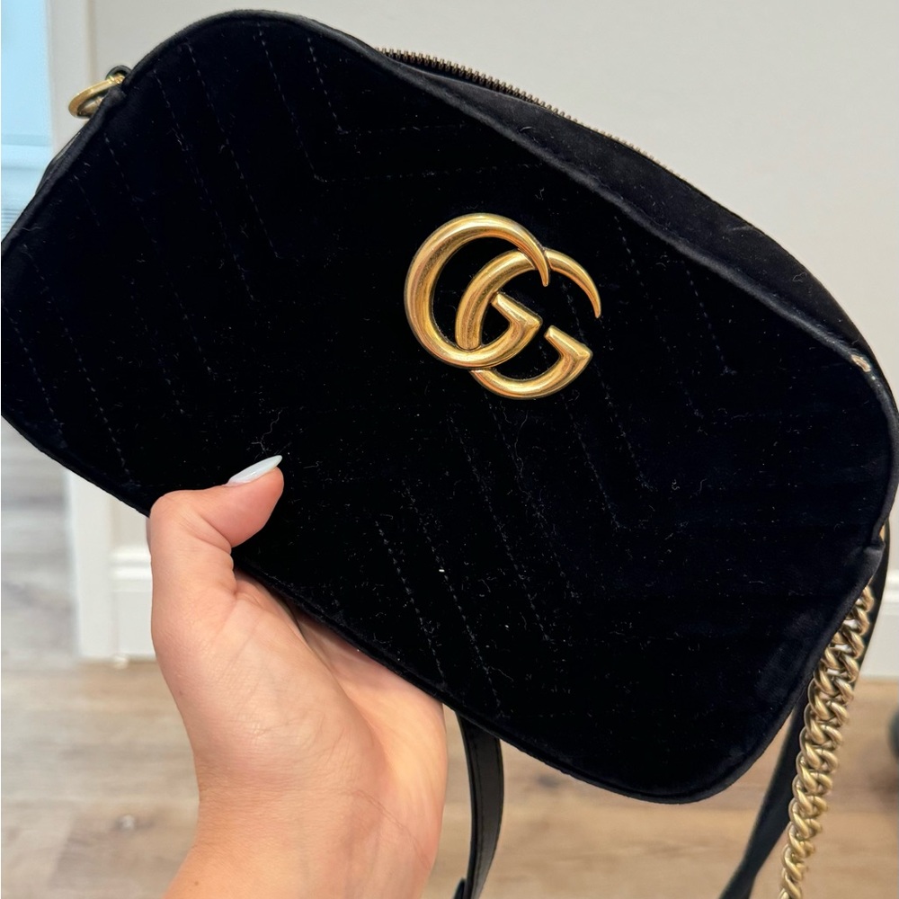 Gucci Crossbody - Black Velvet
